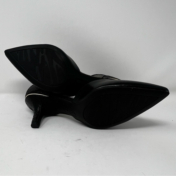 Anne Klein Black Textured Heels - Picture 7 of 8